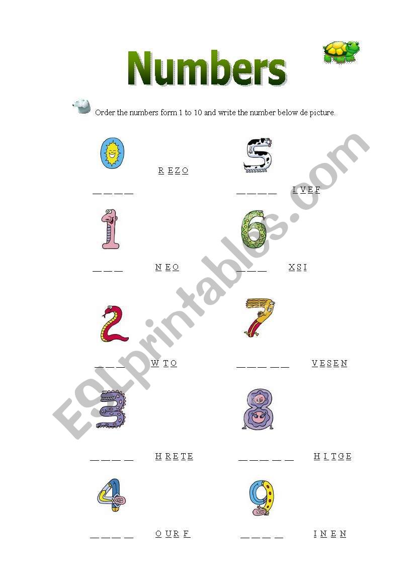 Funny numbers worksheet