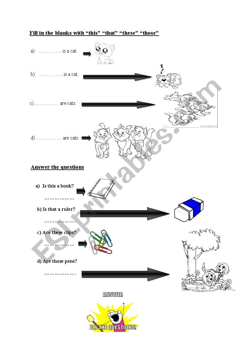 This-That-These-Those worksheet