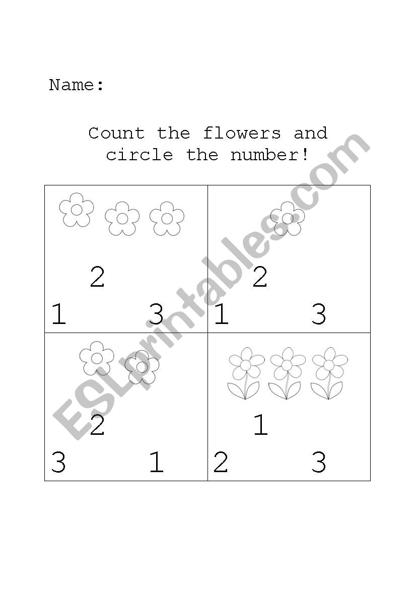 maths quantity for preschool worksheet
