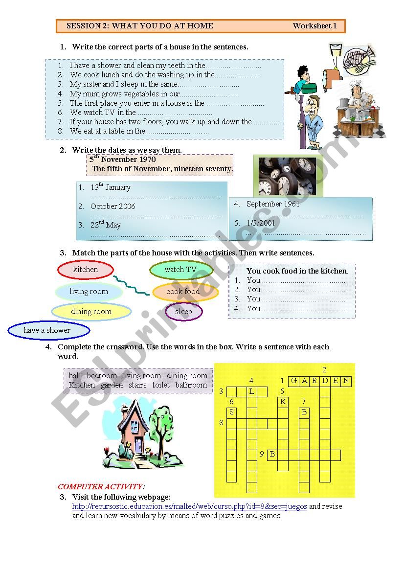 What do you do? worksheet