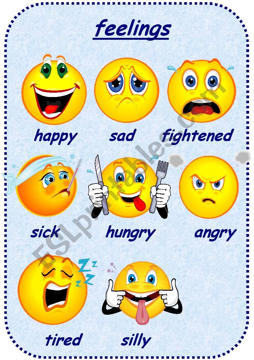 feelings poster worksheet