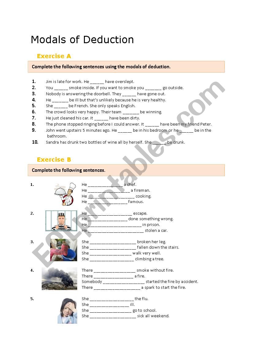 Modals of Deduction - Controlled Practice