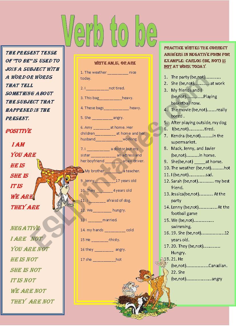 ver to be  worksheet