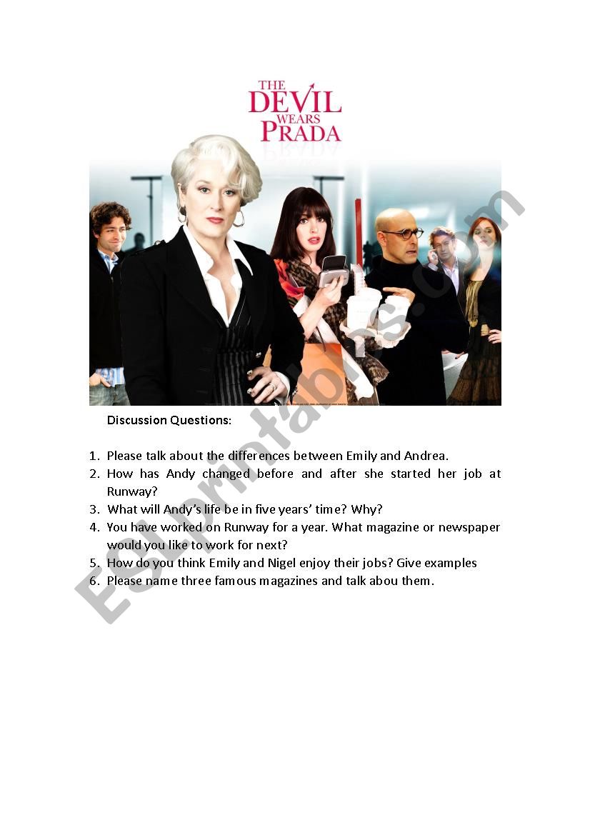 Discussion after the movie: Devil wears Prada