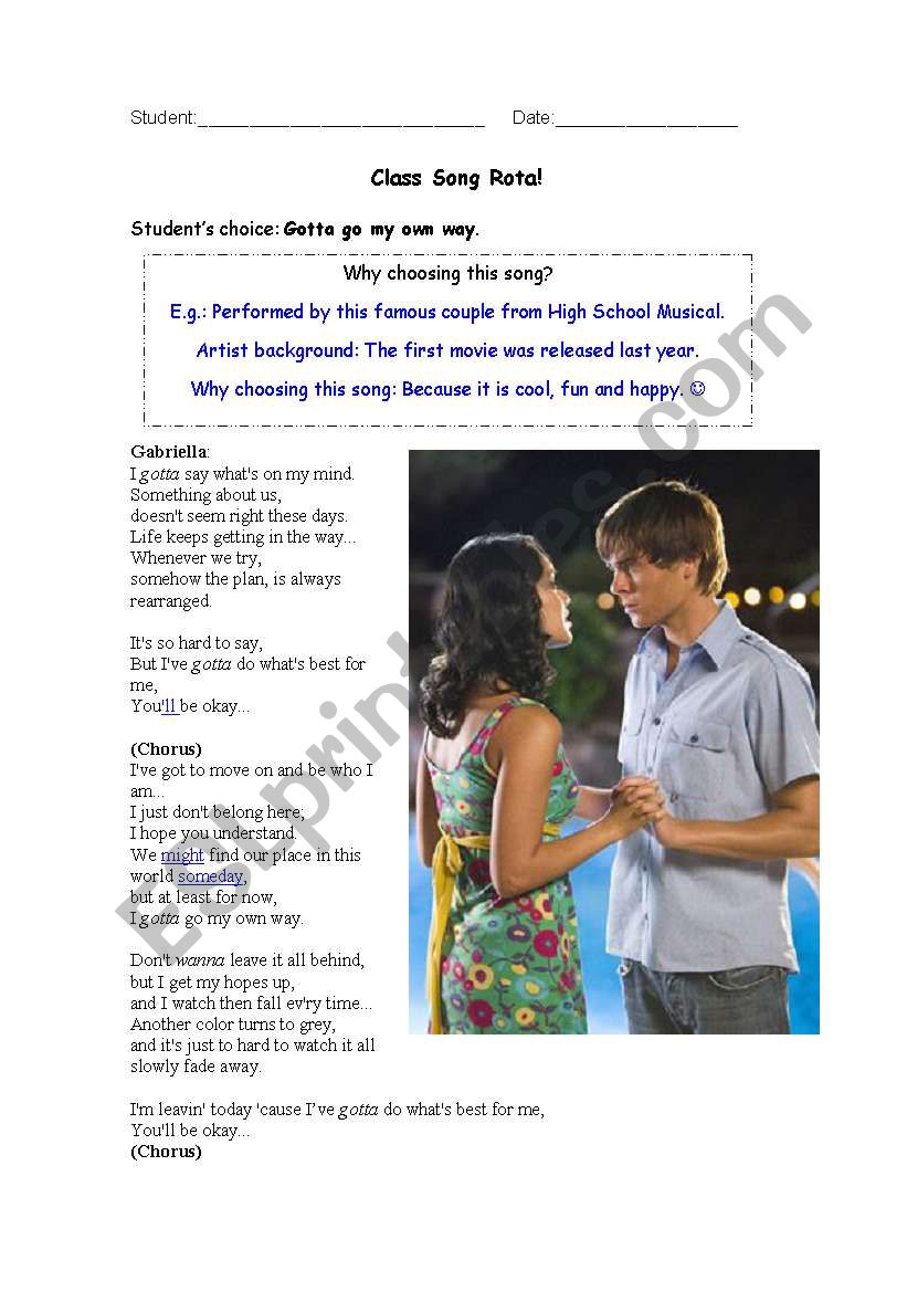 High School Musical Songs Lyrics