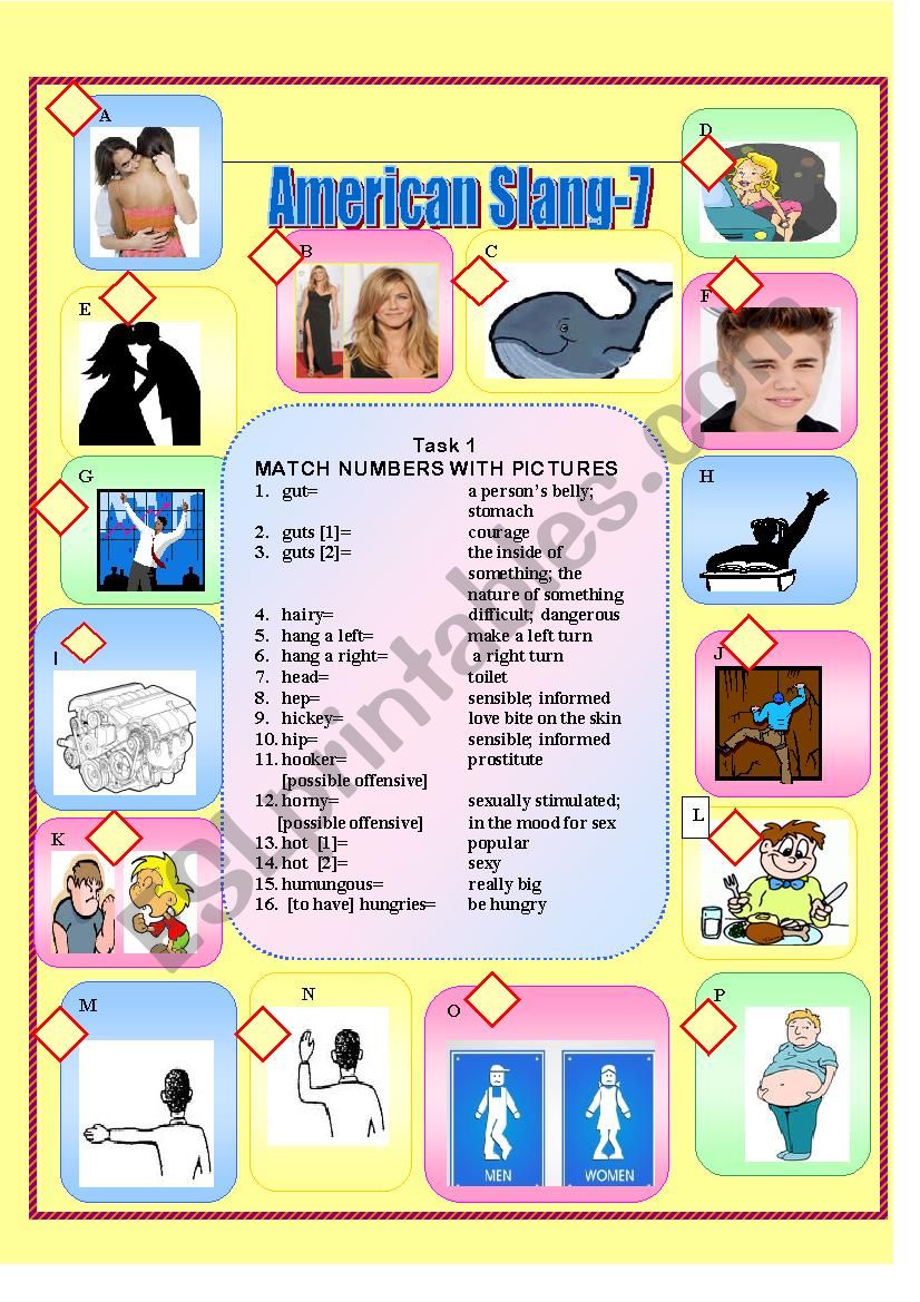 American Slang-7 worksheet