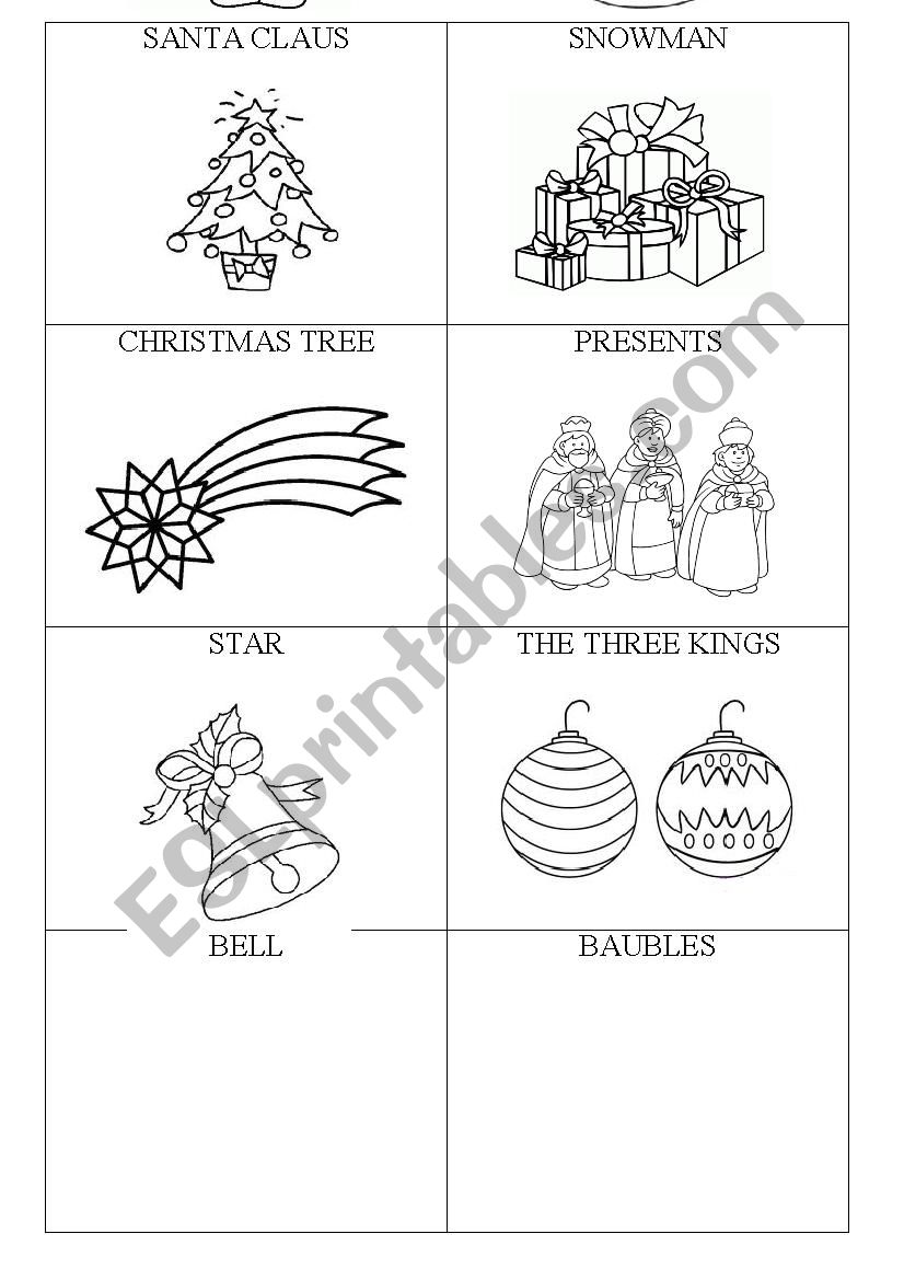 christmas worksheet