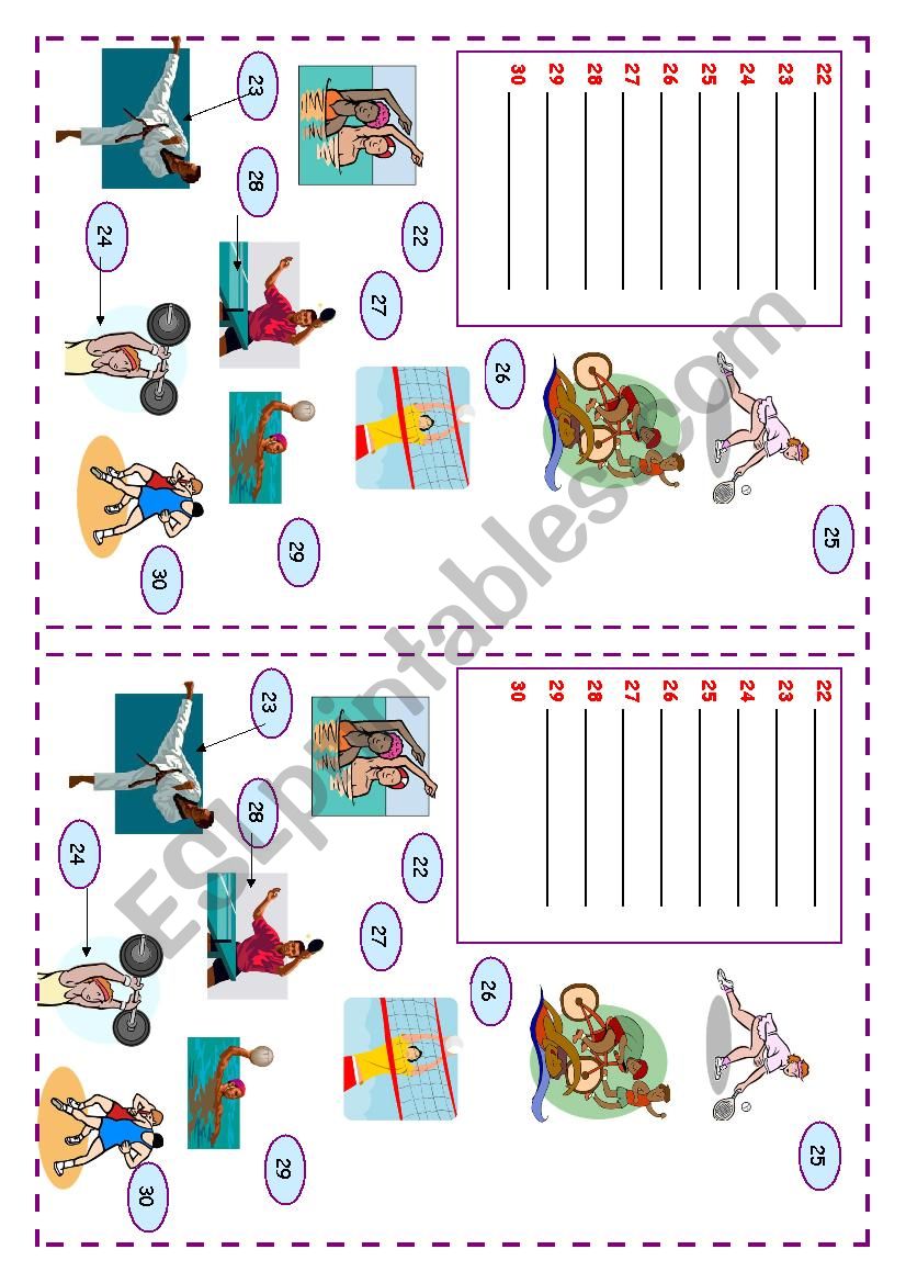 Vocabulary Olympic sports page 2