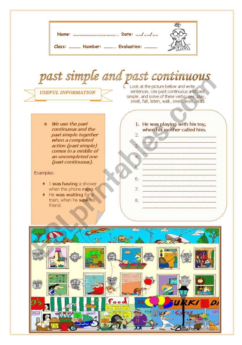 past simple or past continuous