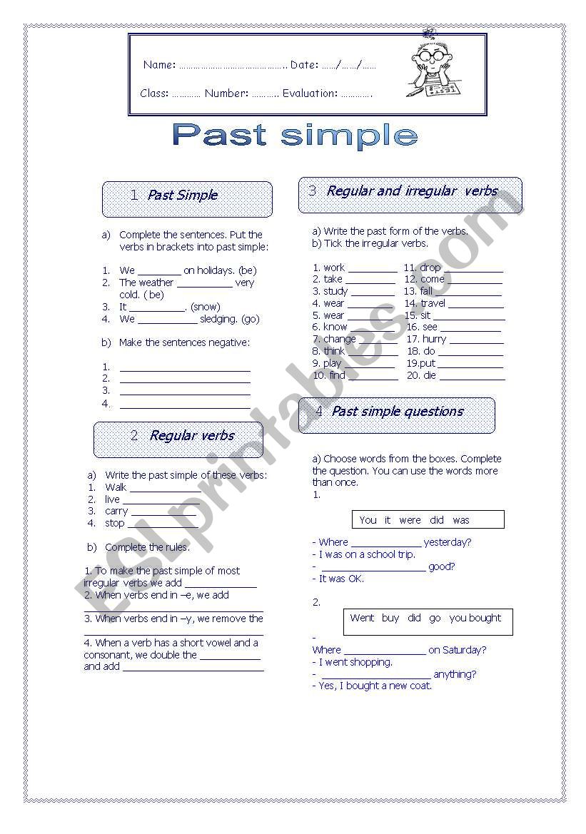 Past Simple  worksheet