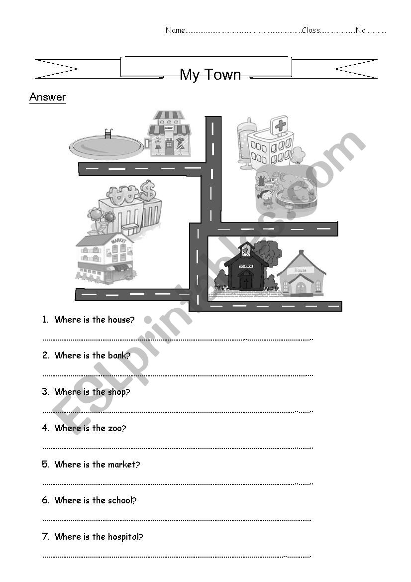 Town worksheet