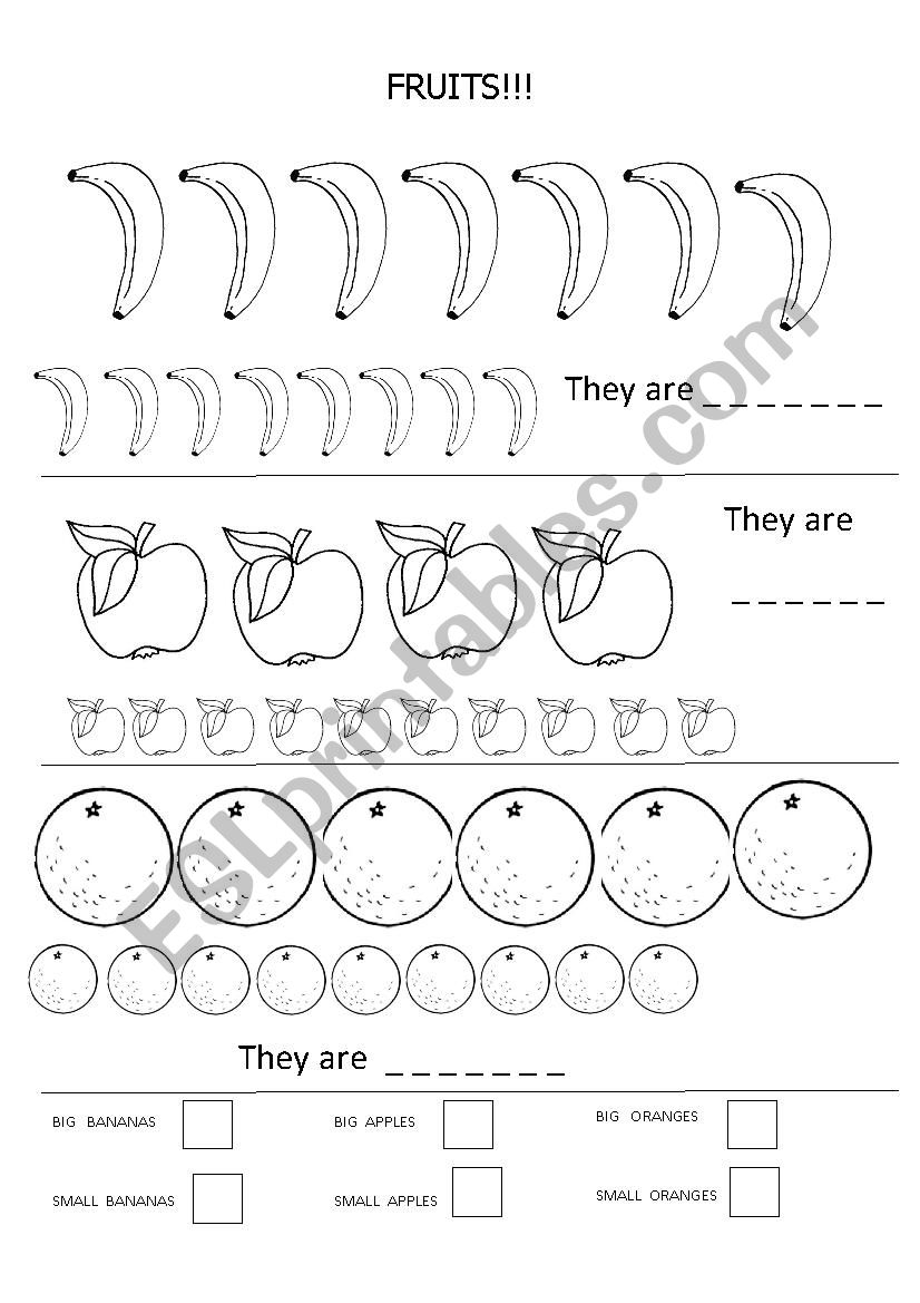 Fruits!! worksheet