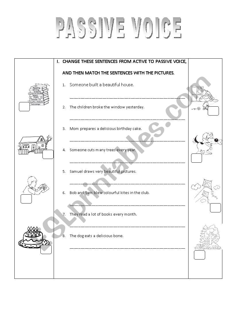 Passive Voice worksheet