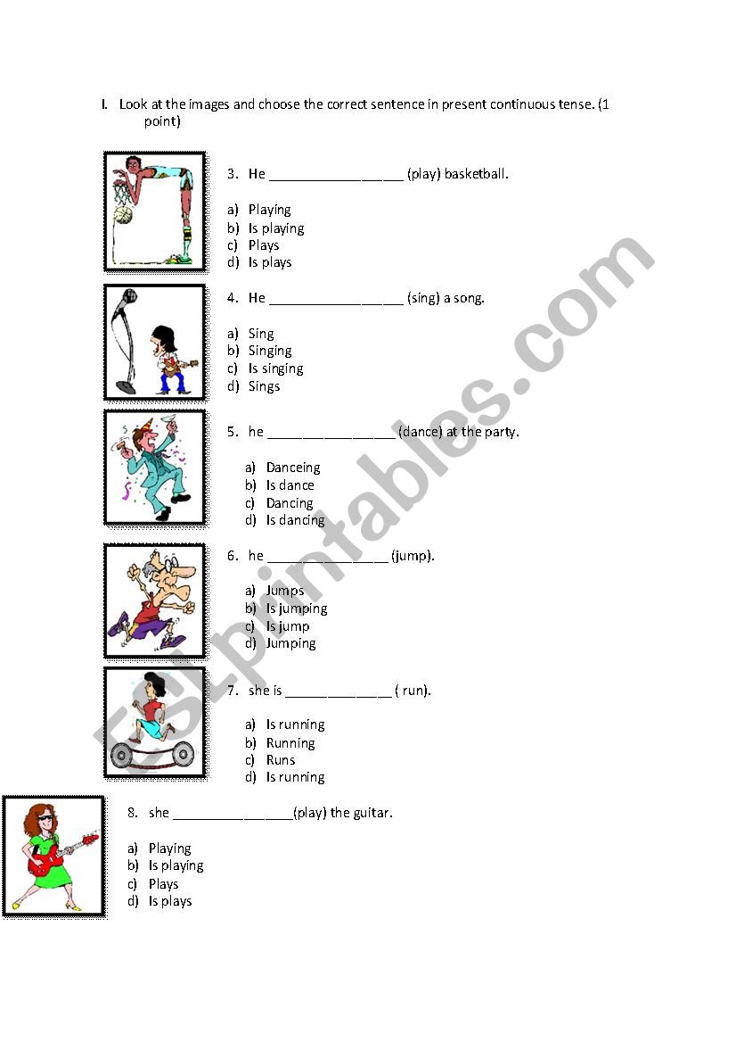 PRESENT SIMPLE  worksheet