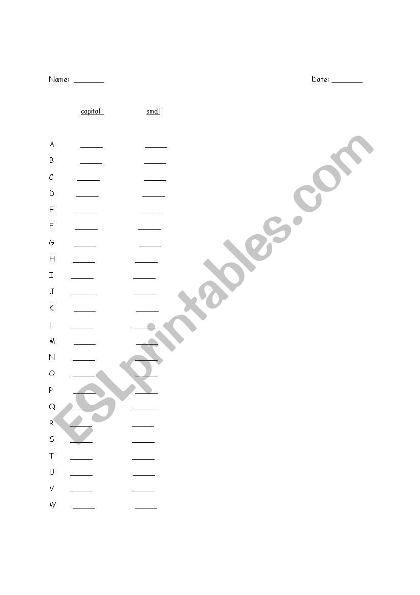 numbers worksheet