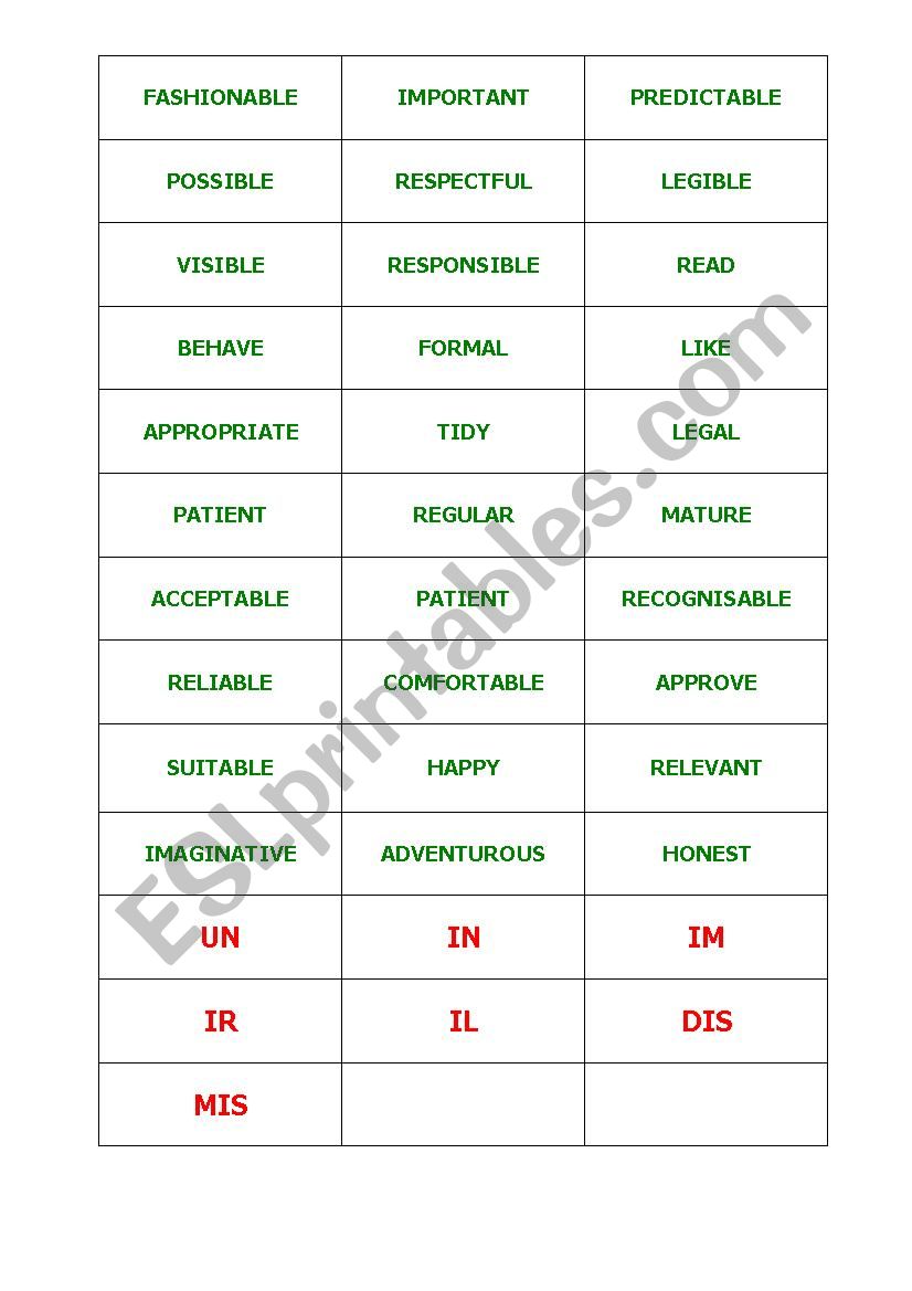  !!! Making words NEGATIVE !!! 