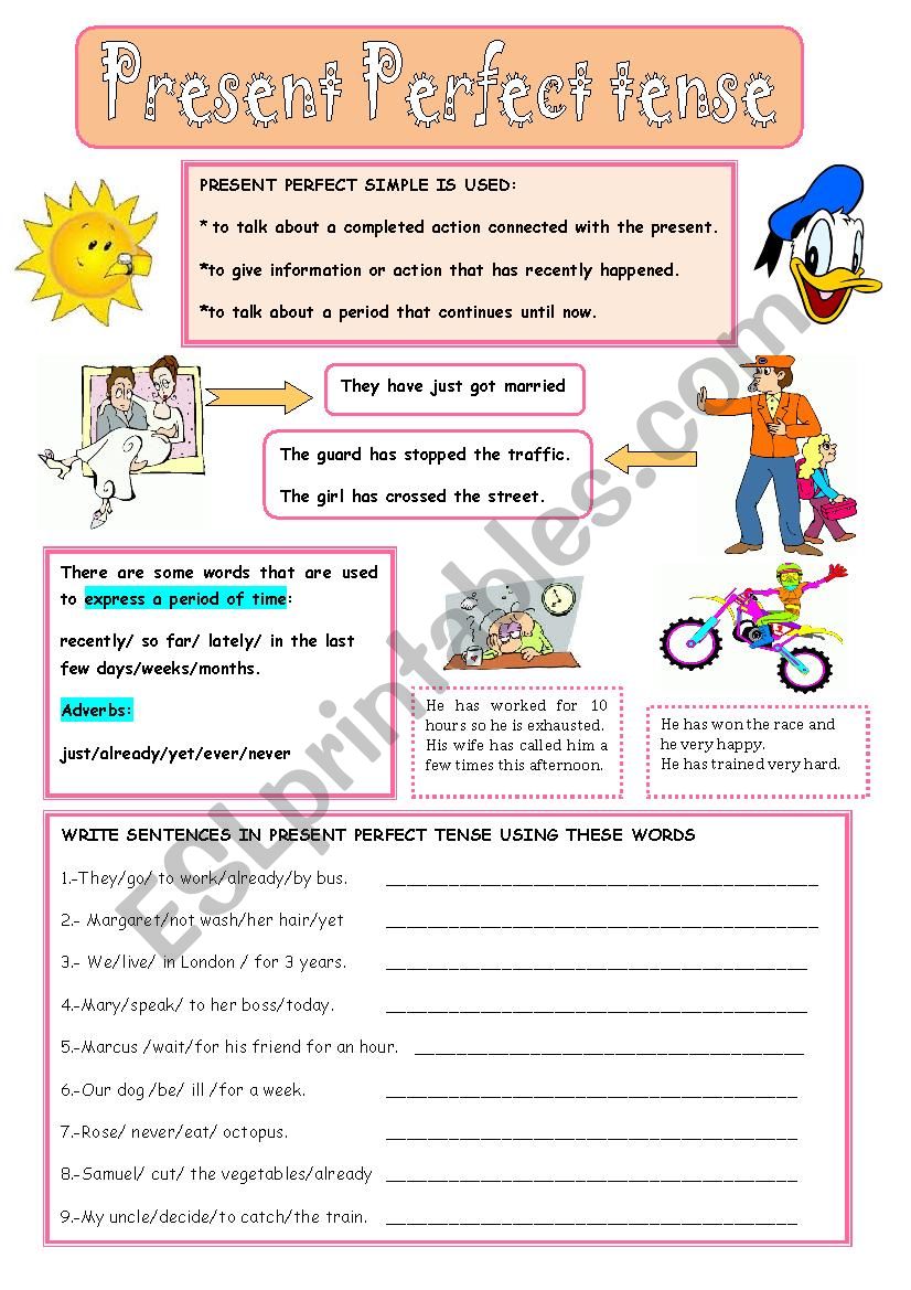 PRESENT PERFECT worksheet