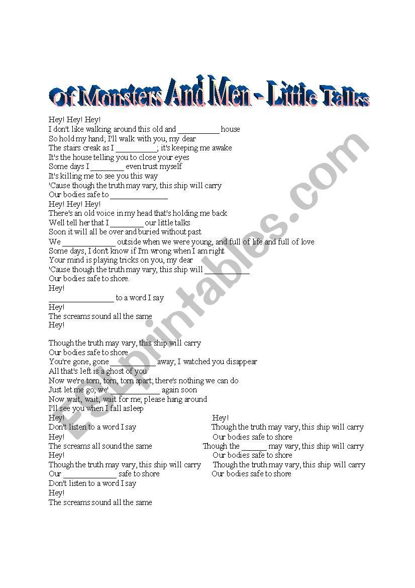 Of Monsters and Men - Little Talks