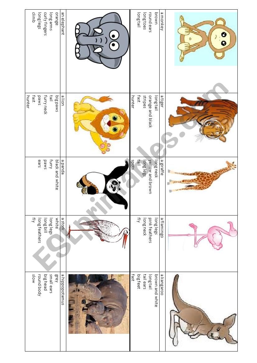 Trip to the Zoo part 2 worksheet