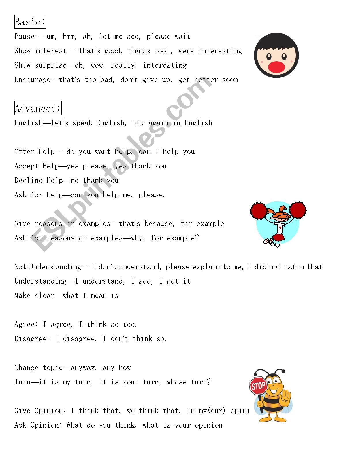 Discourse Markers worksheet