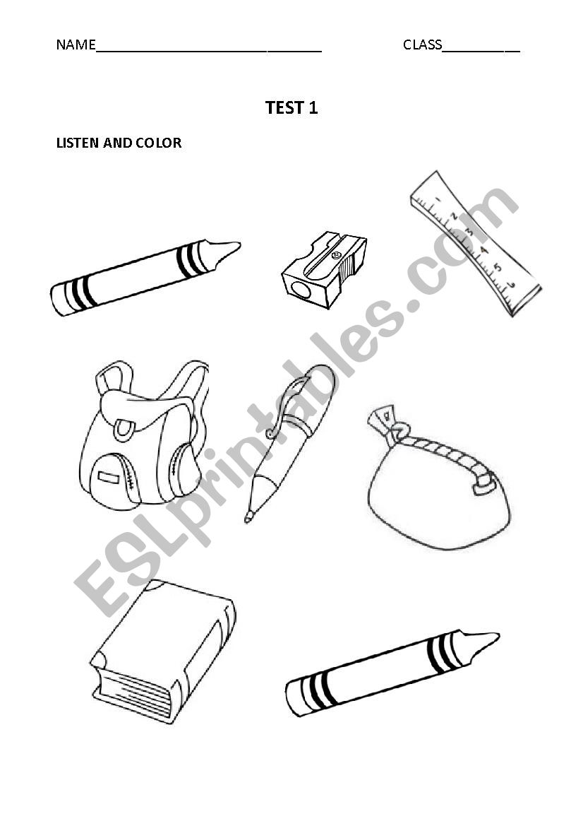 COLORS FOR VERY YOUNGER ONES worksheet