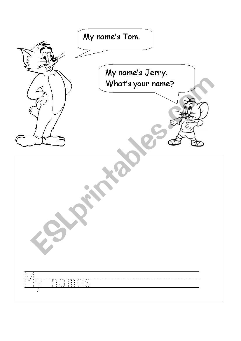 Whats your name worksheet