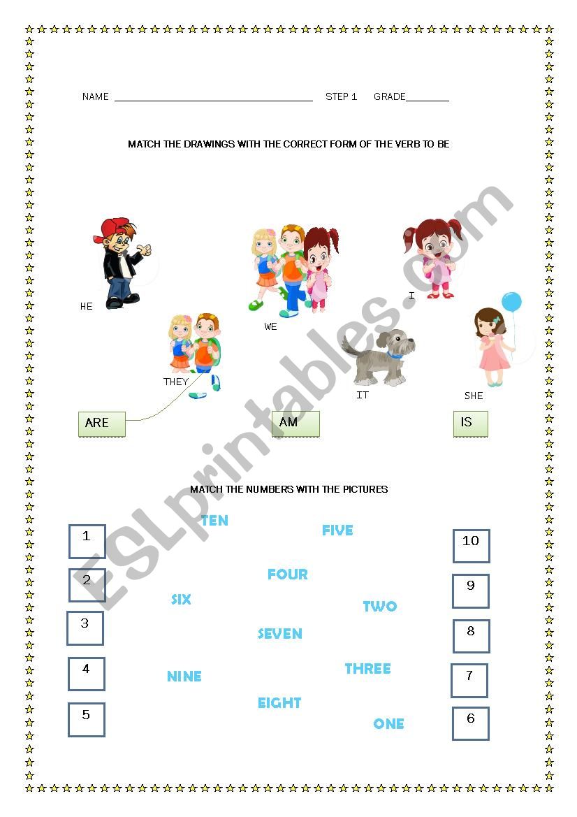 Verb Numbers Worksheets