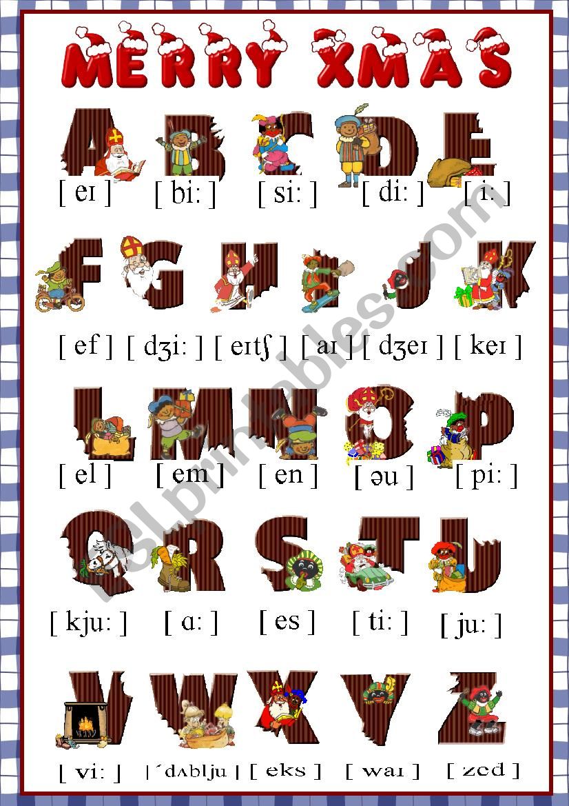 The English Christmas Alphabet