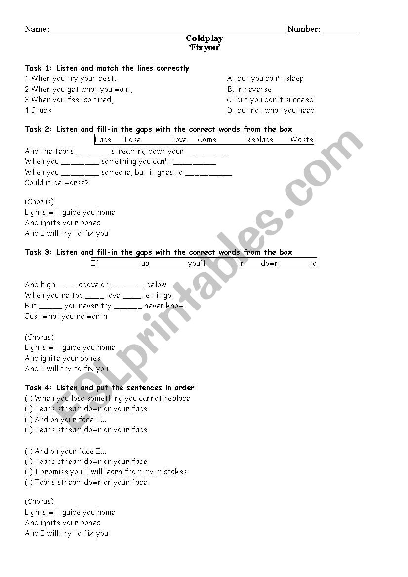 Regular and Irregular verbs Bingo