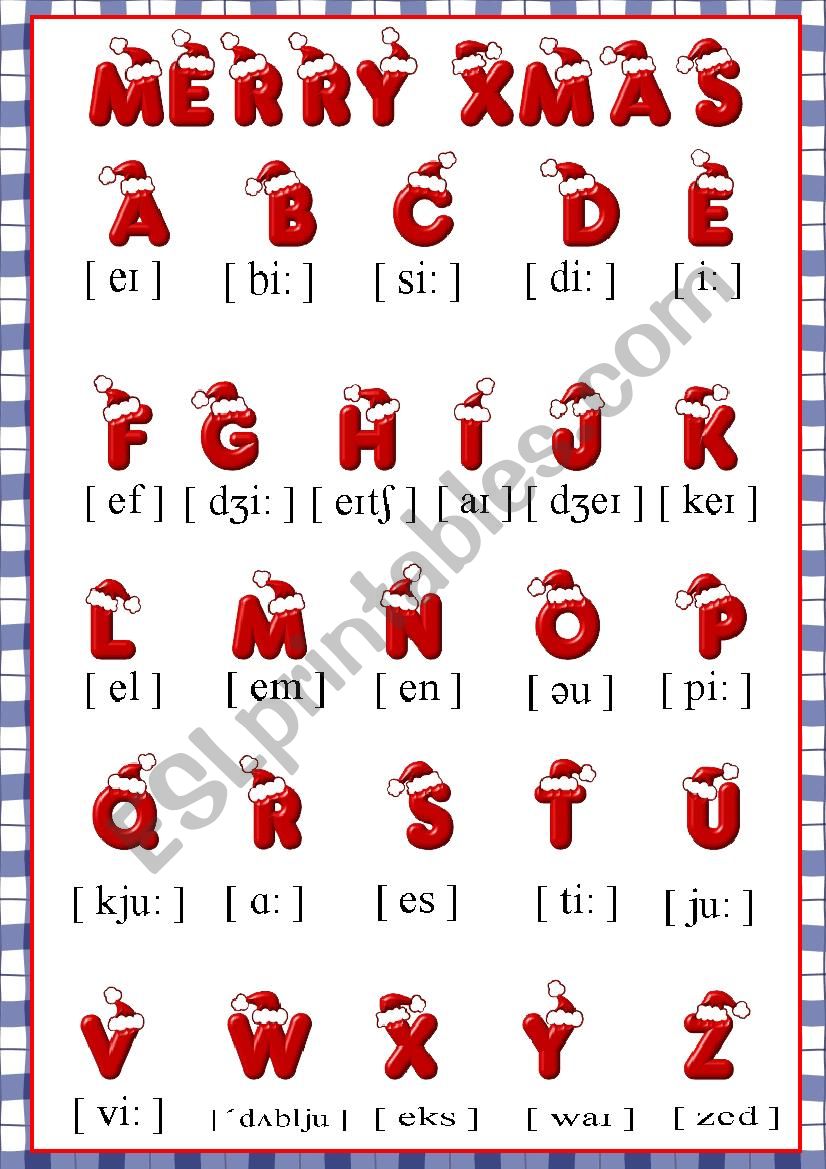 Merry Christmas worksheet