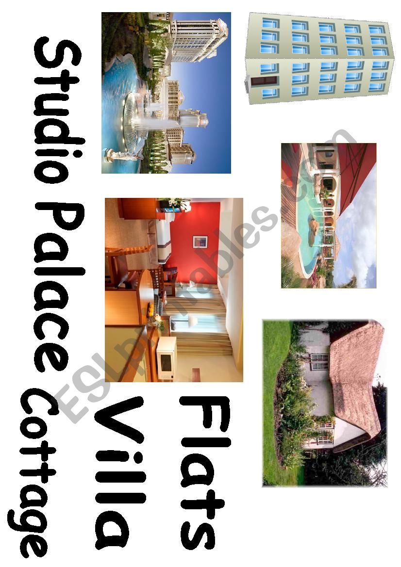 types of houses worksheet