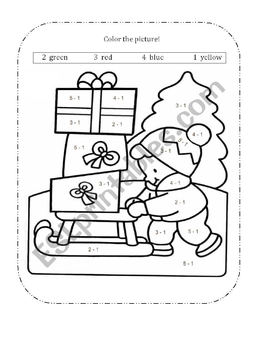 Color the picture! worksheet