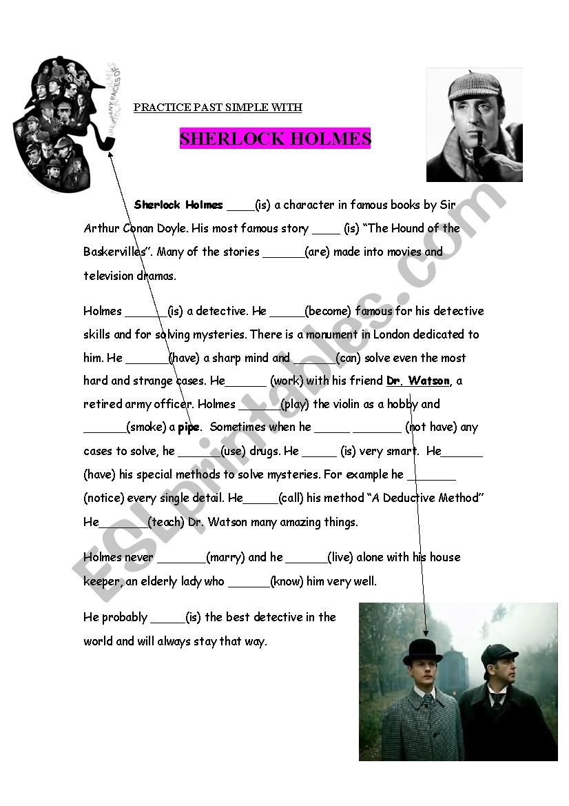 Sherlock Holmes: a biography worksheet