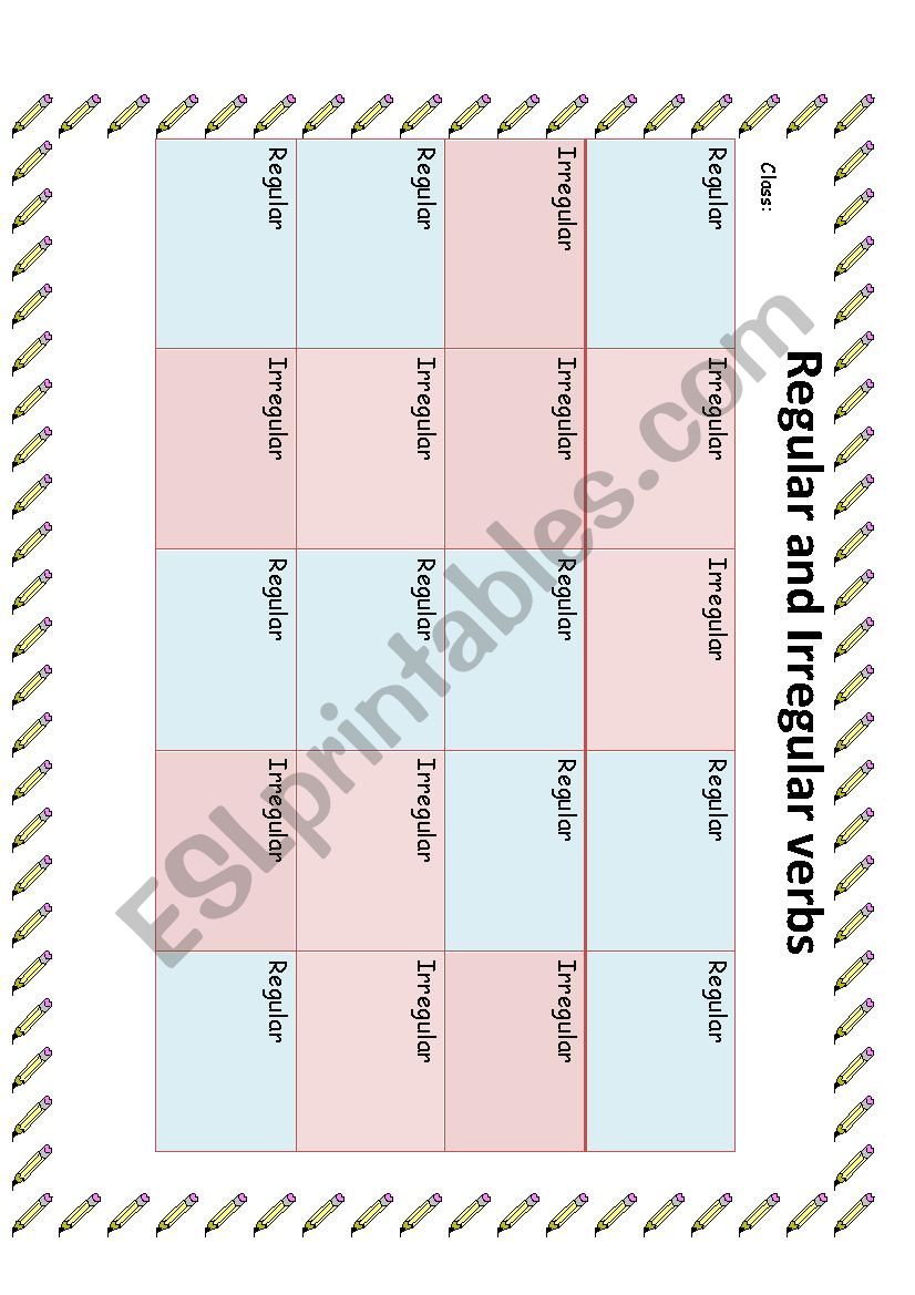 regular and irregular verbs - past simple