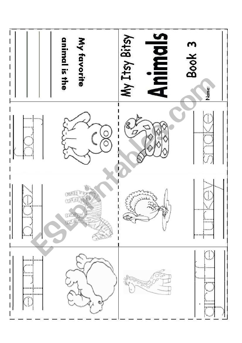 Book of Animals 3 worksheet