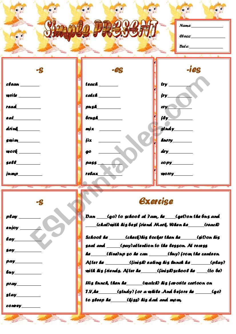 Simple Present worksheet