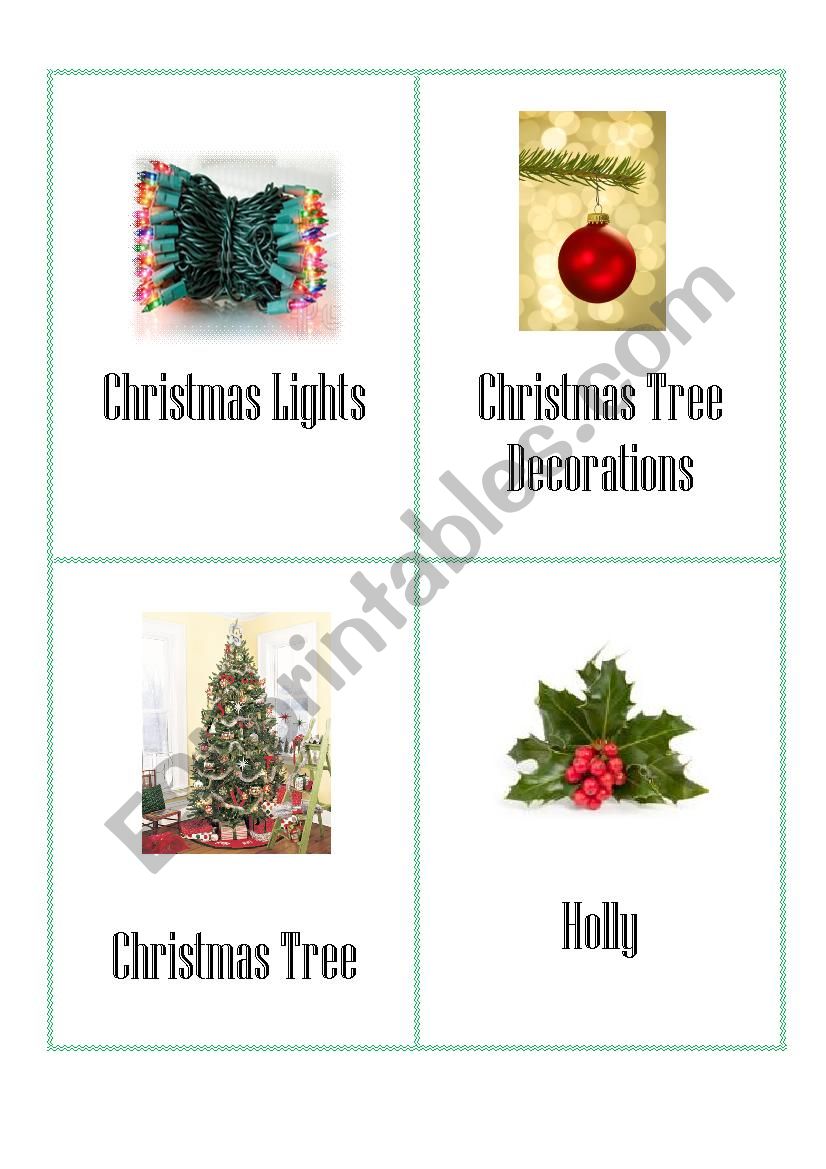 Xmas symbols 1 of 6 worksheet