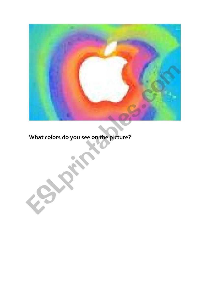 What colours do you see on the picture?
