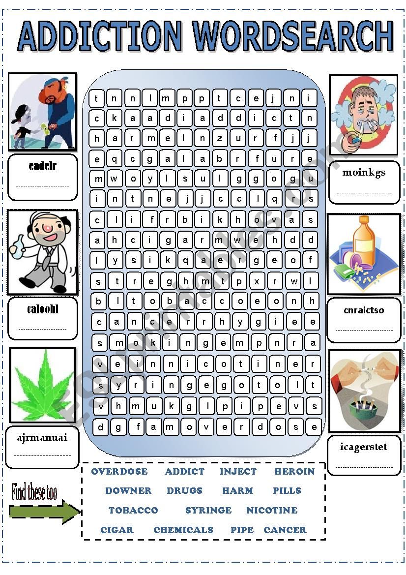 addiction-esl-worksheet-by-midoforever