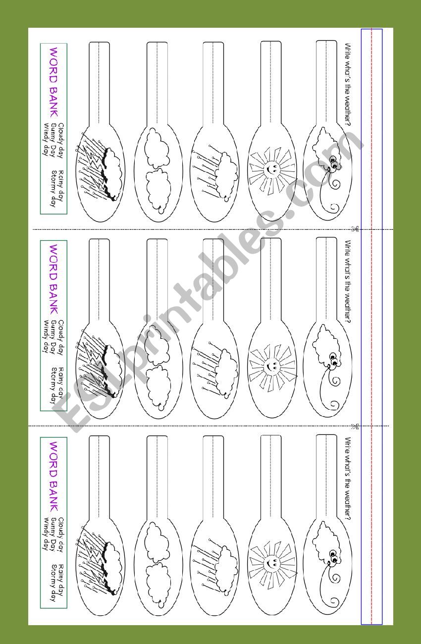 Weather (tropical country) worksheet