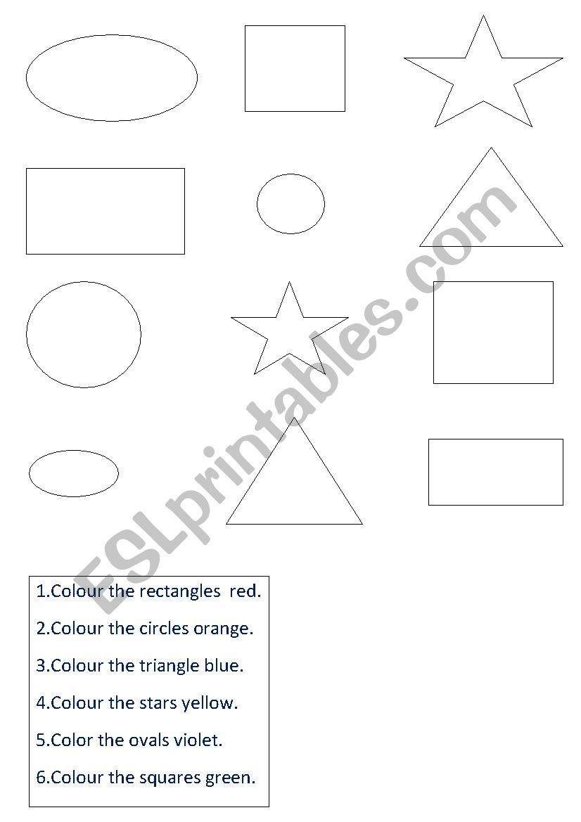 shapes worksheet