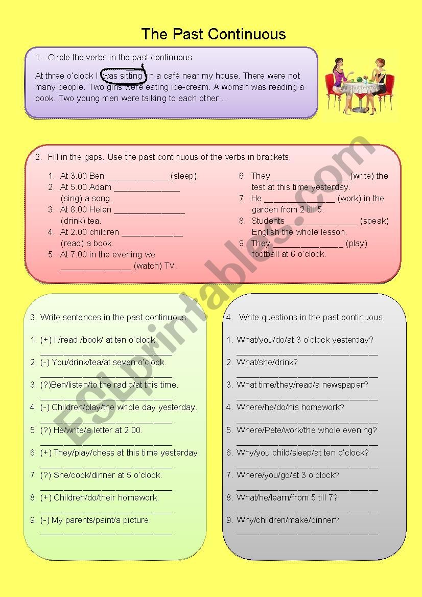 The Past Continuous worksheet