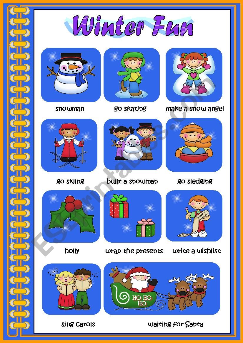 Winter Fun worksheet