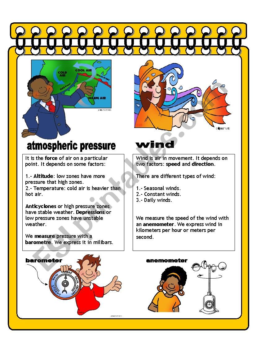 WEATHER AND CLIMATE III worksheet