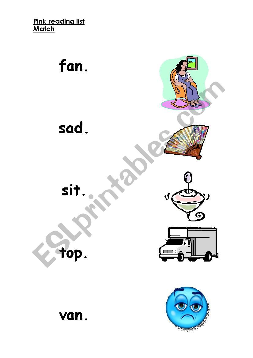 Phonetic words worksheet