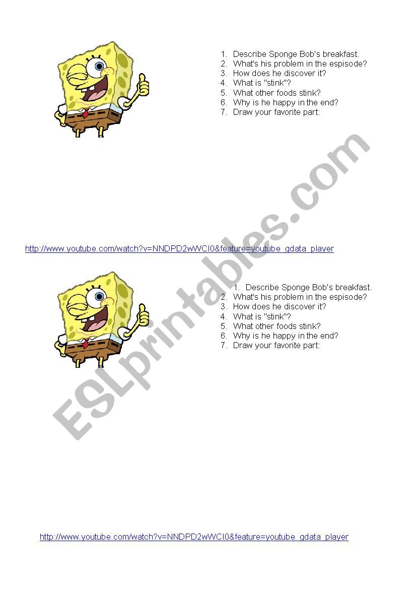 Sponge Bob episode - 