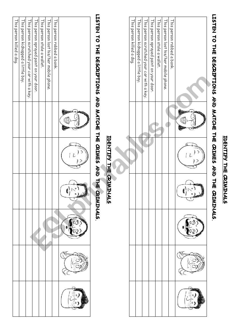 identify the delinquants worksheet