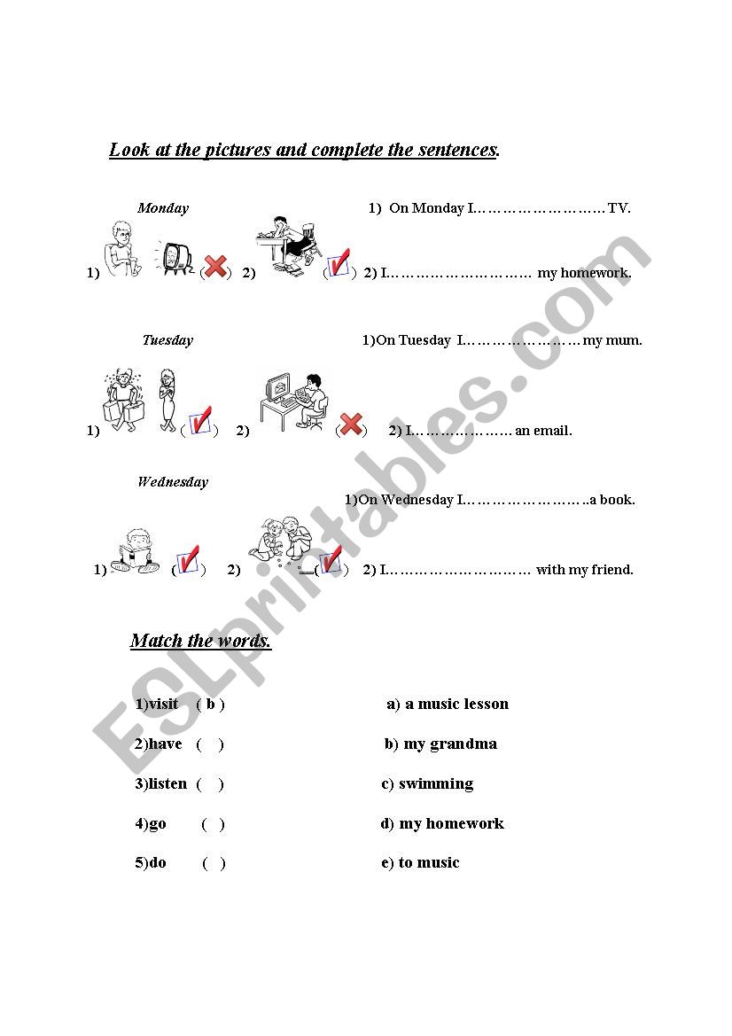 present simple worksheet