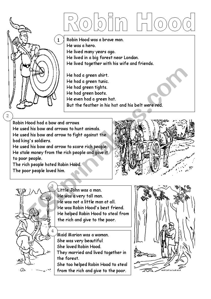 Robin Hood worksheet