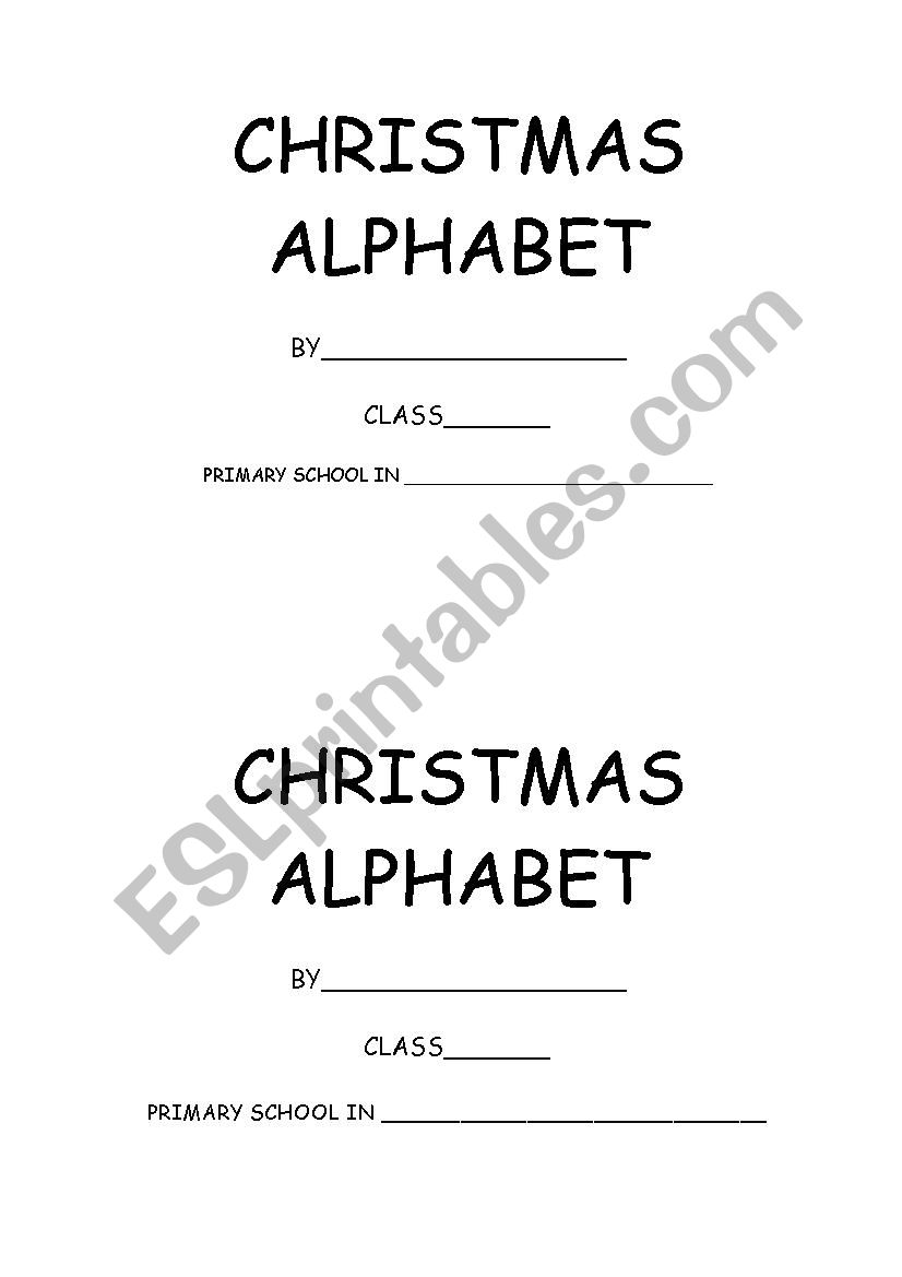 christmas booklet worksheet